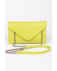Fashnzfab - Faux Leather Small Envelope Clutch - Lyst