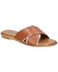 Bella Vita - Tab-italy Leather Open Toe Slide Sandals - Lyst
