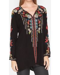 Johnny Was - Gerona Tunic Dress In Black - Lyst