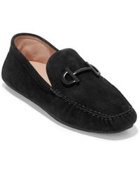 Cole Haan - Tully Driver Faux Suede Slip On Loafers - Lyst