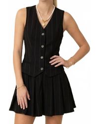 She + Sky - Carrie Sleeveless Blazer Mini Dress - Lyst
