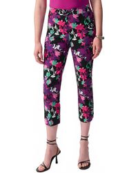 Joseph Ribkoff - Floral Print Cropped Pants - Lyst