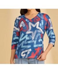 Fdj - Short Sleeve Round Neck Top - Lyst
