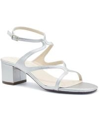 Touch Ups - Cora Sandals Adjustable Ankle Strap Block Heel Hawk3053 - Lyst