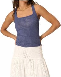 Project Social T - Soiree Side Ruched Tank Top - Lyst
