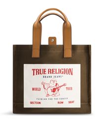 True Religion - Tote, Medium Travel Shoulder Bag With Adjustable Strap, Olive - Lyst