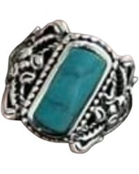 BOHO SOL - Sterling Rectangle Scrolled Ring - Lyst