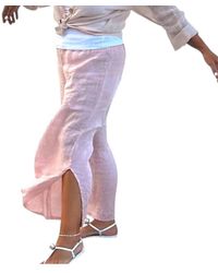 Gigi Moda - Flo Linen Capri Pants - Lyst