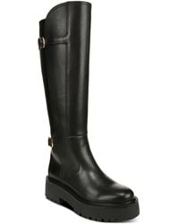 Sam Edelman - Leather Block Heel Knee-High Boots - Lyst