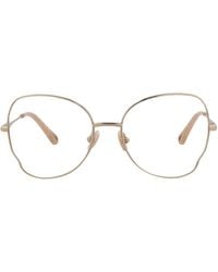 Chloé - Round-Frame Metal Optical Frames - Lyst