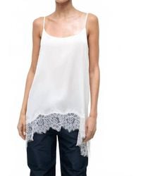 STAUD - Chloe Silk Cami Top - Lyst