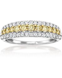 Ross-Simons - And Diamond 3-Row Ring - Lyst