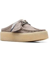Clarks - Wallabeecup Lo Suede Slip On Mules - Lyst