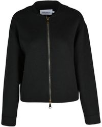 SIMONA CORSELLINI - Cropped Wool-Blend Zip Jacket - Lyst