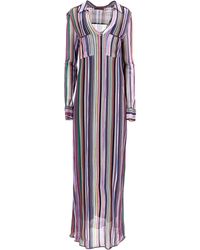 Missoni - Knitted Stripe Maxi Long Sleeve Dress - Lyst