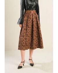 TRUEDAMES - Eternal Devotion Woven Full Midi Skirt - Lyst