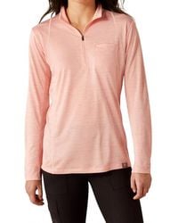 Ariat - Rebar Evaluation 1/2 Zip Long Sleeve Top - Lyst