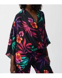 Joseph Ribkoff - Georgette Tropical Print Boxy Top - Lyst