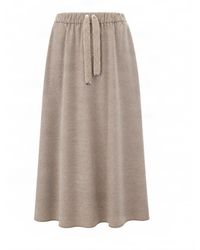 Herno - Drawstring Waist Maxi Skirt - Lyst