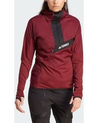 adidas - Techrock Ultralight 1/2-zip Hooded Fleece Jacket - Lyst