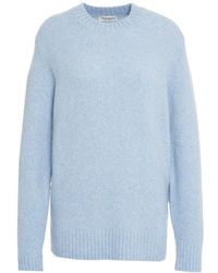 Kangra - Knit Wool Sweater With Classic Crew Neckline - Lyst