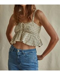 By Together - Checkered Crop Top - Lyst