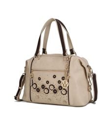 MKF - Francis Tote Vegan Leather Flowers Bag For With Decorative M Keychain - Lyst