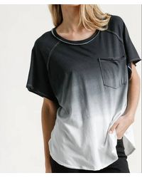 Umgee - Dip Dye Raw Edged Top - Lyst