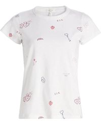 Rag & Bone - All Over Valentines Tee - Lyst