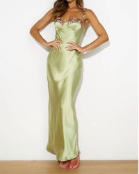 One And Only Collective - Flower Detailed Maxi Dress - Lyst