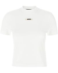 Jacquemus - T-Shirt With Logo Patch - Lyst