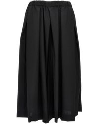 Comme des Garçons - Extra Wide Leg Wool Trousers - Lyst