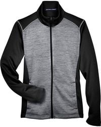 Devon & Jones - Newbury Colorblock Mlange Fleece Full-Zip Jacket - Lyst