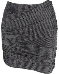 IRO - Brendal Wrap-Effect Lamé Mini Skirt - Lyst