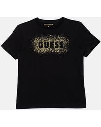 Guess - Frank Rhinestone Logo Tee (7-16) - Lyst