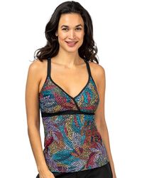 Free Country - Macrame Back Tankini Top - Lyst