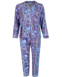 MENTALLY EXHAUSTED - Peacock Swirl Pajama Set - Lyst
