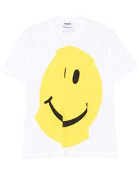 Moschino - Graphic Print Short Sleeve Top - Lyst