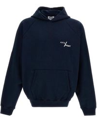 A.P.C. - Cotton Fleece Hoodie With Logo Detail - Lyst