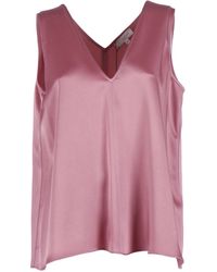 Antonelli - Silky Sleeveless V Neck Blouse - Lyst