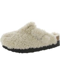 Papillio - Faux Fur Slip On Slide Sandals - Lyst