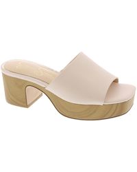 Jessica Simpson - Kalyani Faux Leather Slip-on Platform Sandals - Lyst