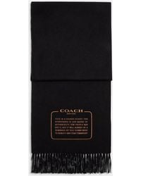 COACH - Embroidered Patch Cashmere Muffler - Lyst