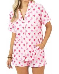 Katydid - Hearts Loungewear Set Light And Hot - Lyst