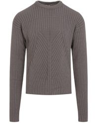 Rick Owens - Textured Ribbed Knit Sweater - Lyst