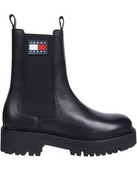 Tommy Hilfiger - Urban Leather Slip-On Chelsea Boots - Lyst