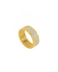 Dean Davidson - Petit Pave Thick Stacking Ring - Lyst