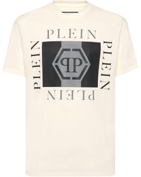 Philipp Plein - Printed Round Neck T-Shirt Hexagon - Lyst