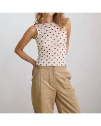Hosbjerg - Betty Sheer Sleeveless Top - Lyst