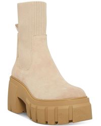 Steve Madden - Liberti Suede Platform Chelsea Boots - Lyst